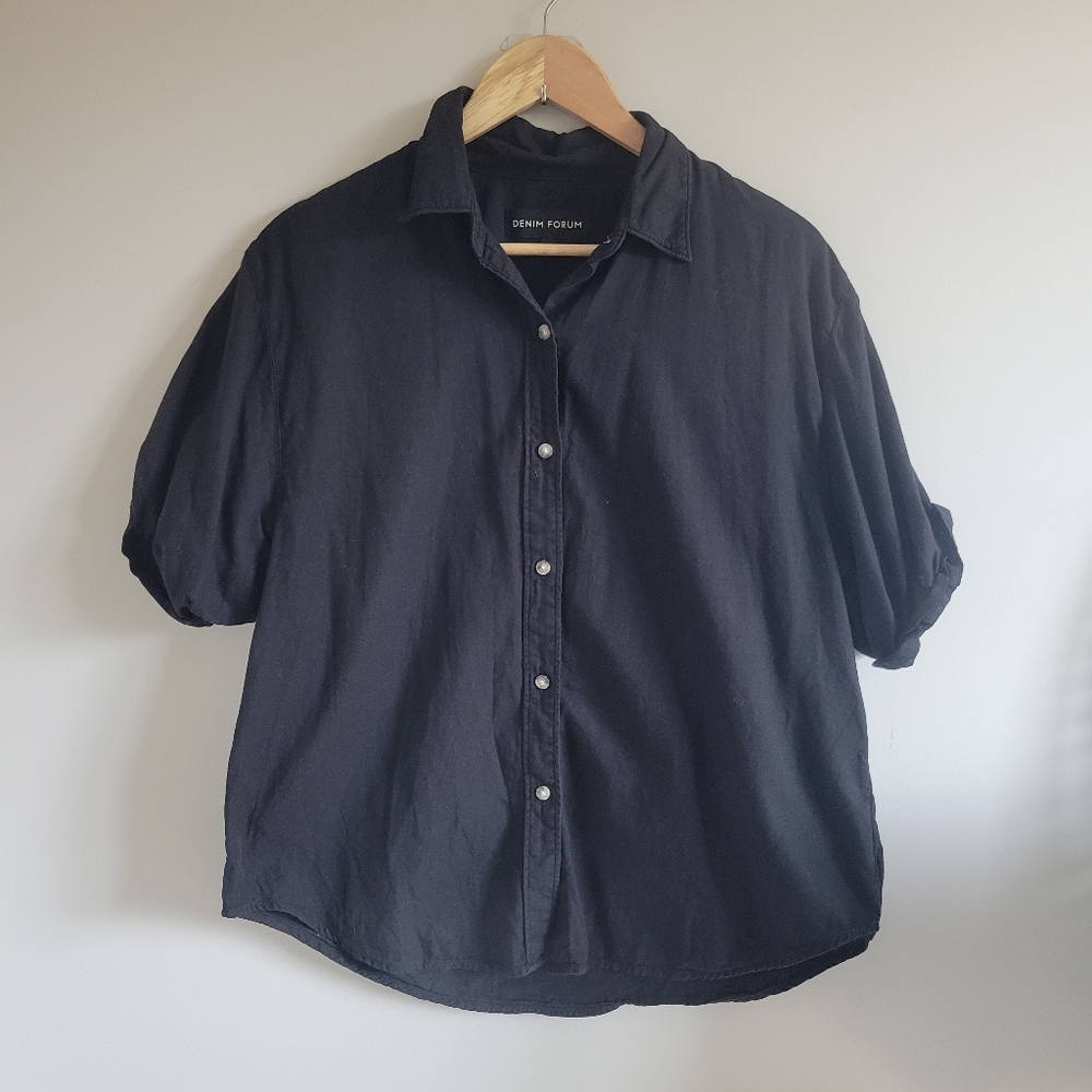 Denim Forum | Button Down Top